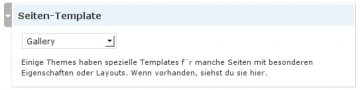 Template auswählen Template auswählen