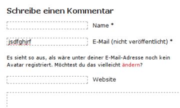 Warnvatar in Aktion Warnvatar in Aktion