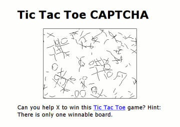 Das Tic-Tac-Toe-CAPTCHA Das Tic-Tac-Toe-CAPTCHA