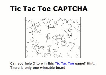 Das Tic-Tac-Toe-CAPTCHA