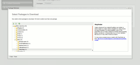Der MODx-Paketmanager Der MODx-Paketmanager