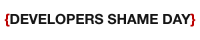 Das Logo vom Developers Shame Day