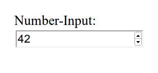 Number-Input in einem Desktopbrowser