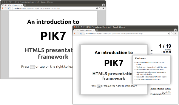Pik7 - Präsentation und Presenter Mode